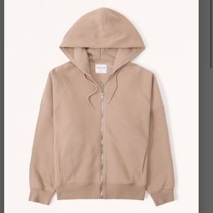Essential Oversized Sunday Hooded Full-Zip Brown